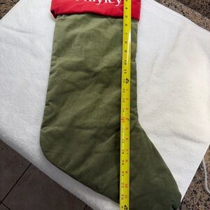 "Hayley" Pottery Barn Monogrammed Stocking